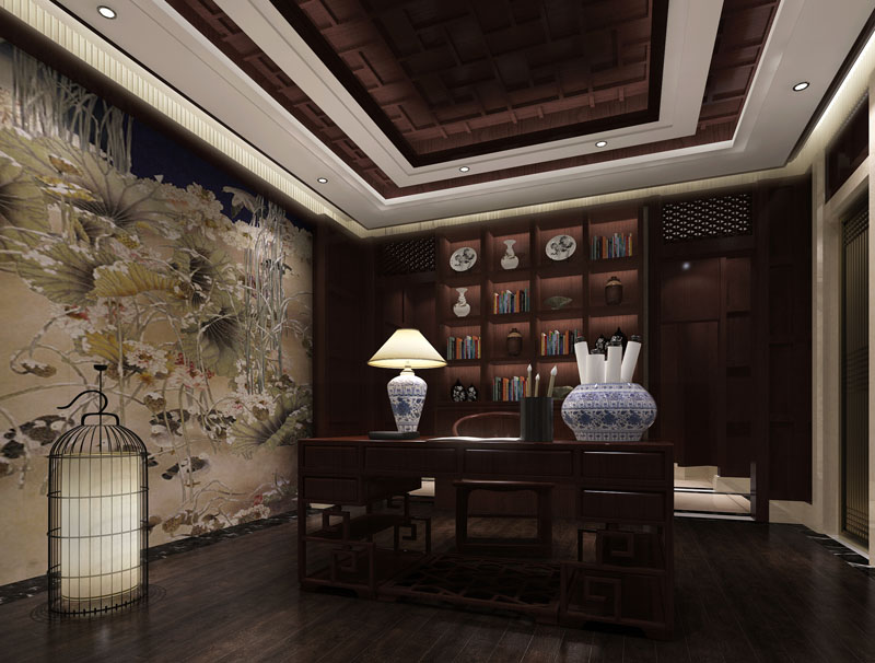 雋永筆觸營造室內裝飾的水墨丹青 四合院中式裝修室內設計借鑒